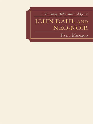 cover image of John Dahl and Neo-Noir